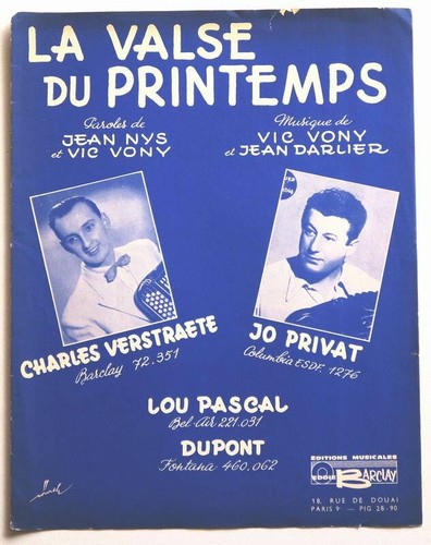 Partition vintage sheet music