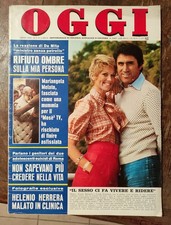 Minnie Minoprio Rivista OGGI N. 9 Del 1974 RARE MAGAZINE Leggere Descrizione 