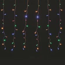 Tenda 1440 Led Multicolor, 120 Stringhe, 8 Giochi Luce, Uso Esterno 800X100 Cm, 