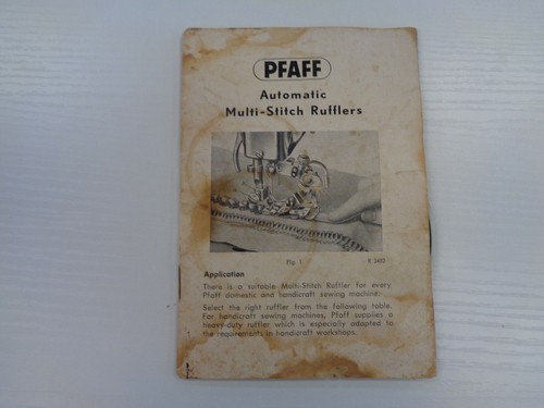 Pfaff rufflers automatico - rufflers,
