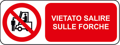 Adesivo vietato salire sulle - vietato,