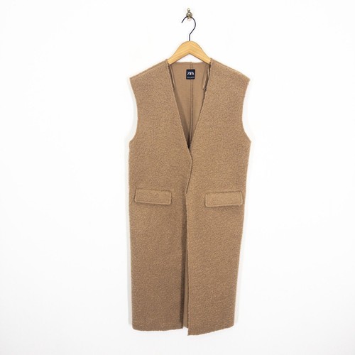 Gilet lungo zara bouclé - gilet,