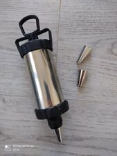 Kit per decorazioni di pasticceria con Pistola + 3 punte in acciaio inossidabile