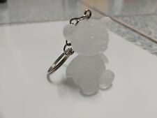 Portachiavi a forma di orsetto di resina trasparente che si illumina al buio