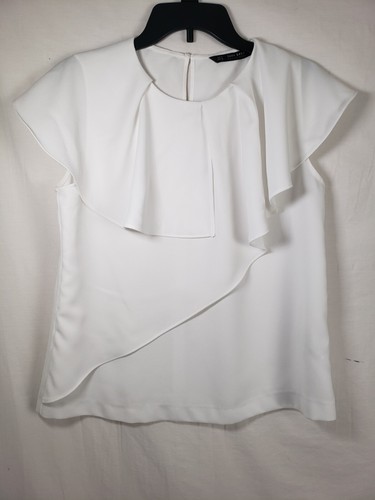 Zara basic white - zara, collared