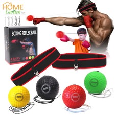 Boxe Reflex Ball con 2 Fascia 4 Palline da Punzonatura Reazione per Bambini Adulti