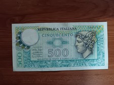 Italia Banconota Da 500 Lire Mercurio 
