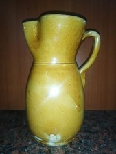Brocca Acqua Terracotta Popolare Antica Smaltata Vintage Pugliese H20cm L12cm