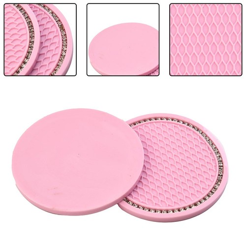 Porta tazza opaco rosa strass - tazza,