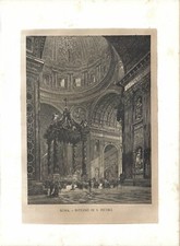 Stampa antica ROMA INTERNO