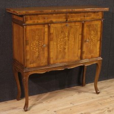 Credenza veneta mobile vintage intarsiato cassettiera arredamento XX secolo