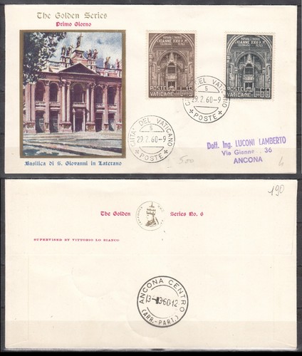 Vaticano 1960 fdc the - vaticano,