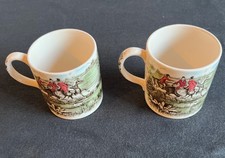 JOHNSON BROTHERS ENGLAND TALLY HO DEMITASSE TAZZA 5 OZ SCENA DI CACCIA CAVALLI CAVALIERI