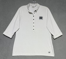 Polo bianca OGIO calibro 3/4 con polsini manica grande trench logo shoring