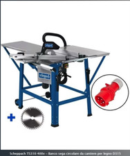 Scheppach TS310 / 400V - Banco sega circolare da cantiere per legno D315 - 400V