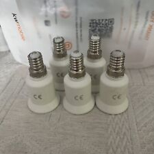 5x Adattatore Portalampada Da E14 a E27, Convertitore Adattatore Da E14 a E27