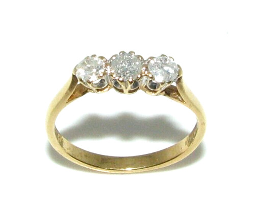 Anello trilogy diamante in - trilogy,