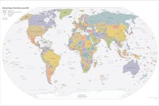 Poster 150x100 cm Mappa del