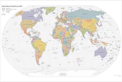 Poster 150x100 mappa del - 150x100, cm