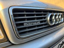 Emblema griglia radiatore testo a scelta Audi 80 b4 cabrio coupé s2