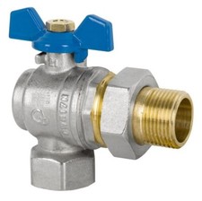 Valvola a sfera ANGOLO con raccordo a tenuta conica 1/2" 3/4" 1"