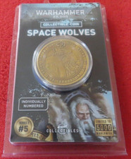 Games Workshop Warhammer 40.000 Lupi Spaziali Edizione Limitata Moneta 40k WH40K Nuova