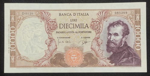 10000 lire michelangelo - 10000,