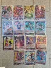Lotto 15 CARTE BT8 SPR RARE IVR Dragon Ball Super Card Game ASTA NIER MINT SUPER