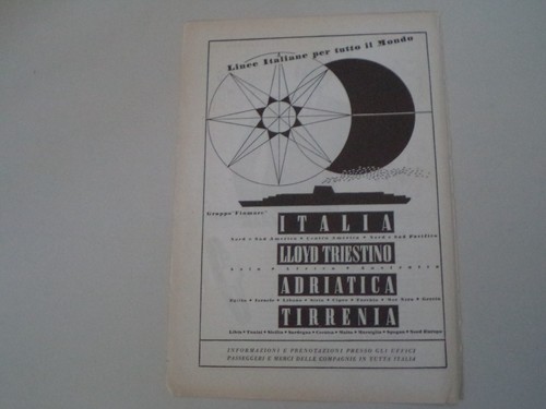 Advertising pubblicità 1953 - advertising,