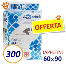 300 Tappetini Assorbenti Cane BASIC 60x90 - Fuss Dog Traverse per cani cuccioli