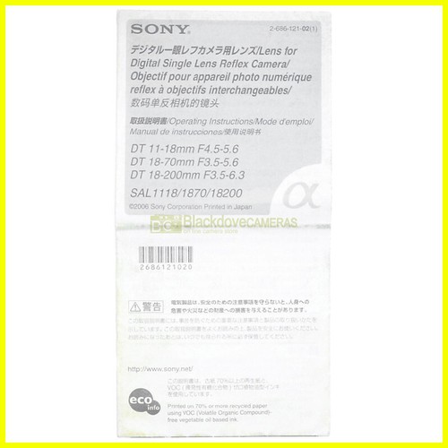 Sony 18mm 5 6 - 11/18mm, f4,5-5,6