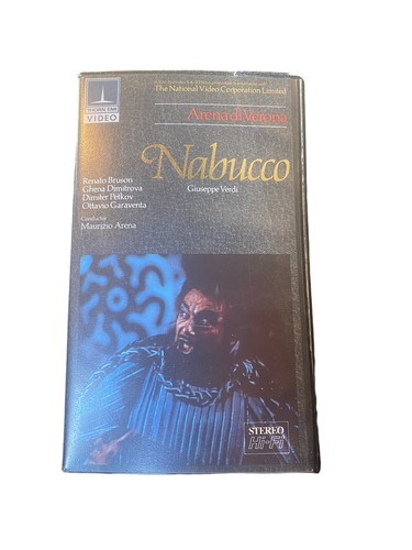 Rare nabucco vhs opera - vhs,