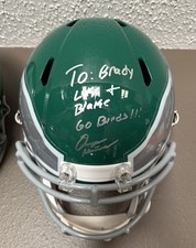 Casco Quinyon Mitchell autografato firmato full size SB LIX Philadelphia Eagles