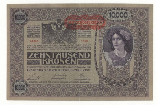 Austria 10000 kronen 1918 - 10000,