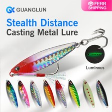 4XFishing Bait piastra ferro strada sub esca lunga ghisa grande grammo metallo jig persico set