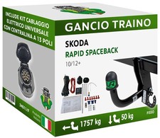 Gancio fisso skoda rapid - fisso,