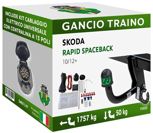 Gancio fisso skoda rapid - gancio,