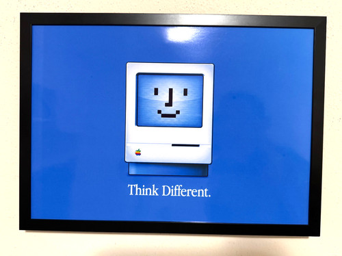 Frame quadro decorativo apple - decorativo,