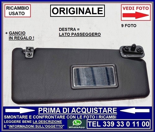 Aletta tendina parasole - aletta, destra