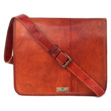 Borsa da uomo in pelle per laptop borsa a tracolla messenger fatta a mano reg...