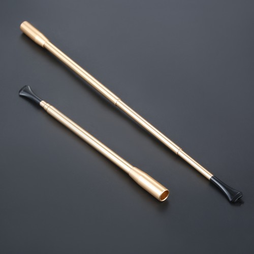Telescopic tobacco gold pipes - telescopic,
