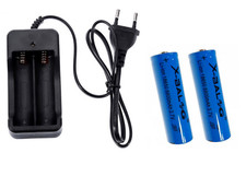 CARICABATTERIE 2 SLOT CARICATORE DA MURO +2 BATTERIE RICARICABILI OMAGGIO