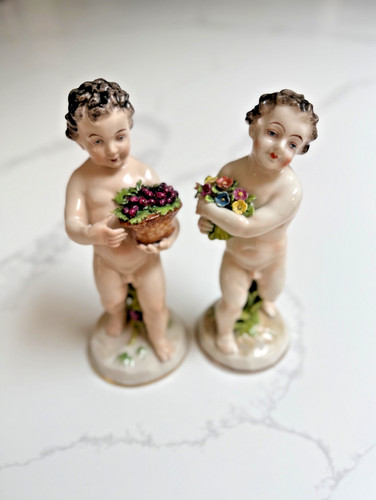 Coppia statuine cherubino - coppia,