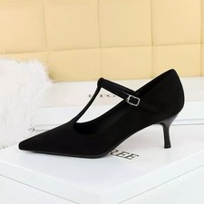 Decolte Nero Scamosciato Con