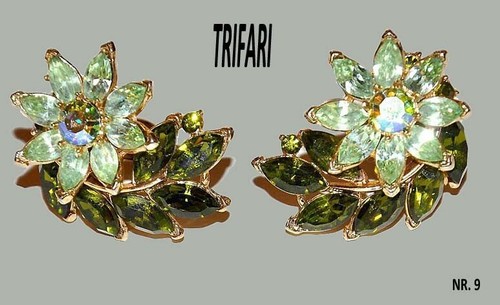 Trifari coppia orecchini - trifari,, di