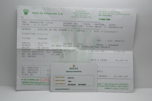 Rolex garanzia servizio - rolex,