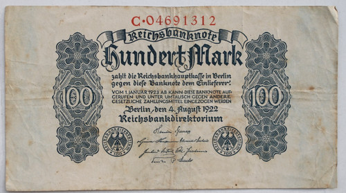 46448b banconota 100 mark - 46448b,