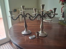 Coppia di candelabri argento