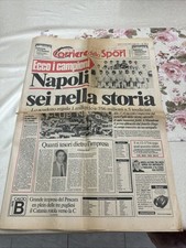 Edizione Originale Corriere Dello Sport 1º Scudetto Napoli Campione D’italia