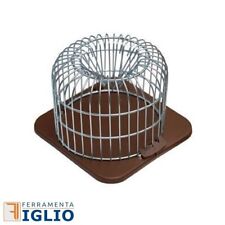 Trappola per Topi a Cestino Gabbia Tonda Rotonda Cattura Ratti con Base 12x11cm